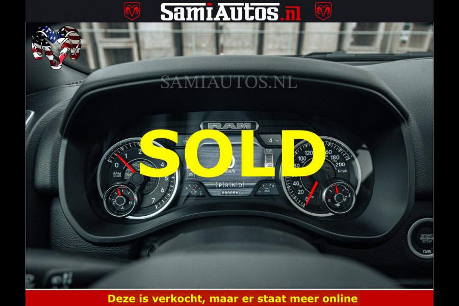 Dodge Ram SPORT | 5.7 V8 4x4 HEMI | PANORAMA DAK | GROOTSCHERM 12 INCH | LPG | Diamond Black Pearl | CREW CAB | DUBBELE CABINE | 5 PERSOONS | DC | VOORRAAD NR 2554 - 6048 | De specialist in Amerikaanse pick‑ups in Nederland en Europa.