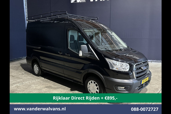 Ford Transit 2.0 TDCI L2H2 Euro6 *Nieuwe apk* Airco | Camera | Navigatie | Imperiaal | Trekhaak | Trap Cruisecontrol, Parkeersensoren, Bijrijdersbank