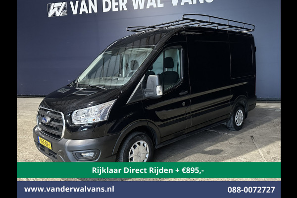 Ford Transit 2.0 TDCI L2H2 Euro6 *Nieuwe apk* Airco | Camera | Navigatie | Imperiaal | Trekhaak | Trap Cruisecontrol, Parkeersensoren, Bijrijdersbank