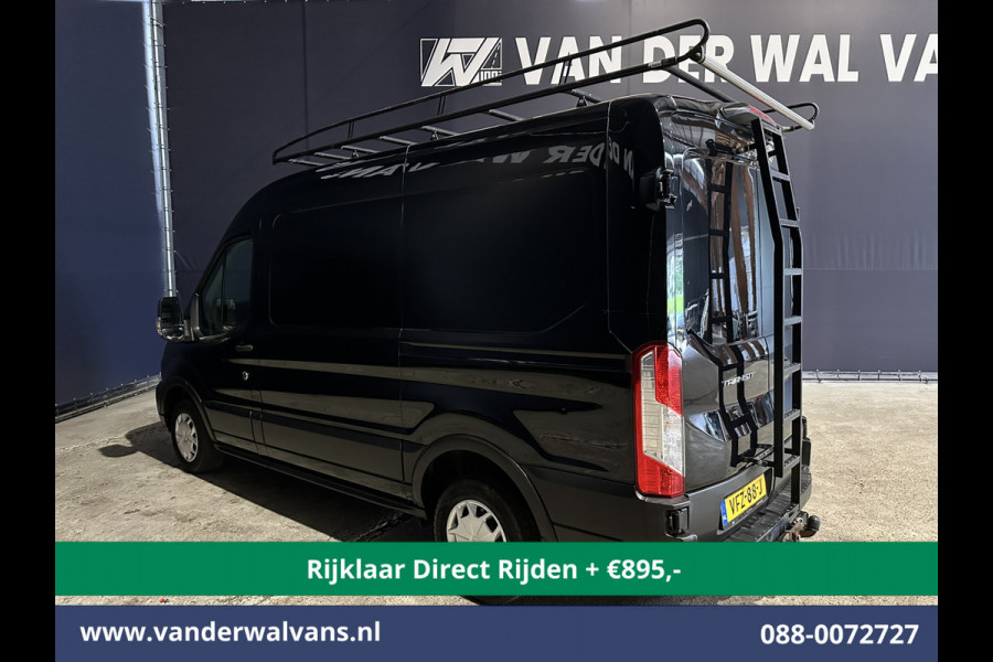 Ford Transit 2.0 TDCI L2H2 Euro6 *Nieuwe apk* Airco | Camera | Navigatie | Imperiaal | Trekhaak | Trap Cruisecontrol, Parkeersensoren, Bijrijdersbank