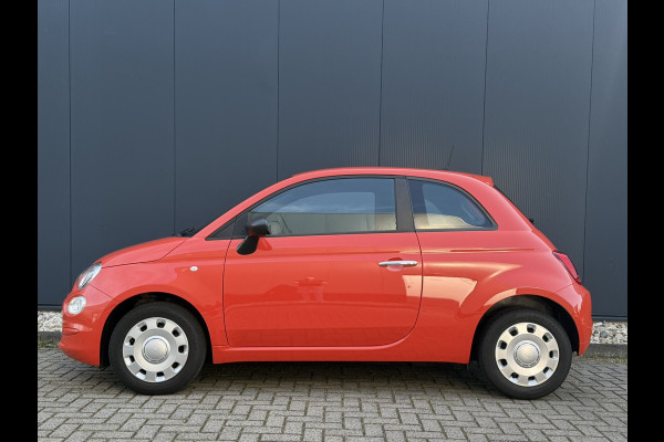 Fiat 500 1.0 Hybrid | Oranje | Apple Carplay/Android Auto | Licht/regensensor | Mistlampen voor