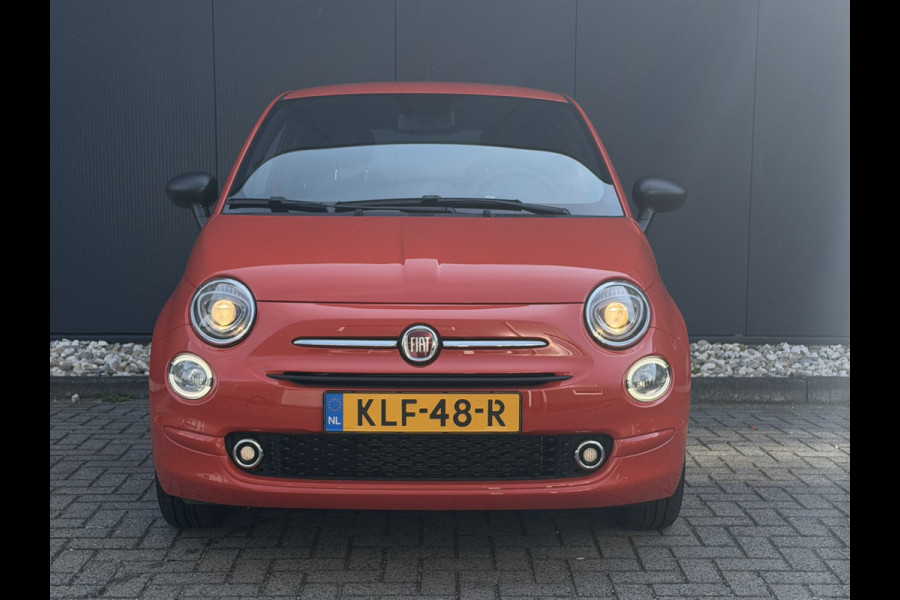 Fiat 500 1.0 Hybrid | Oranje | Apple Carplay/Android Auto | Licht/regensensor | Mistlampen voor