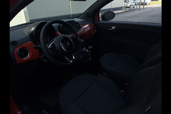 Fiat 500 1.0 Hybrid | Oranje | Apple Carplay/Android Auto | Licht/regensensor | Mistlampen voor