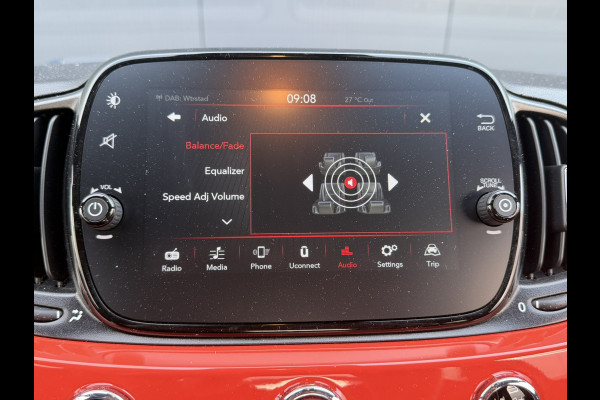Fiat 500 1.0 Hybrid | Oranje | Apple Carplay/Android Auto | Licht/regensensor | Mistlampen voor
