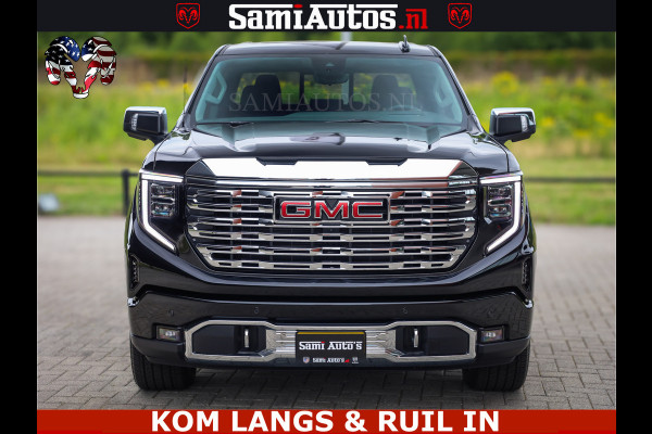 GMC Sierra DENALI | All-In Prijs | 6,2 V8 Full Option | De Meest Luxe Pick-Up in zijn Klasse | Comfortabele Dubbele Cabine met Royale 5 Zitplaatsen | BPM vrij | Nu Leverbaar uit Voorraad | Voorraad Nr 9194 | De specialist in Amerikaanse pick‑ups in Nederland en Europa.