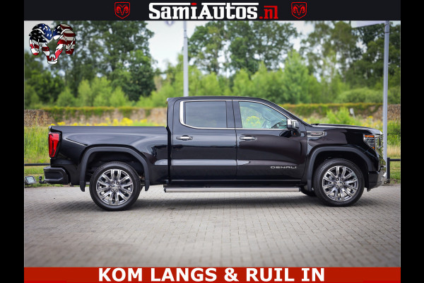 GMC Sierra DENALI | All-In Prijs | 6,2 V8 Full Option | De Meest Luxe Pick-Up in zijn Klasse | Comfortabele Dubbele Cabine met Royale 5 Zitplaatsen | BPM vrij | Nu Leverbaar uit Voorraad | Voorraad Nr 9194 | De specialist in Amerikaanse pick‑ups in Nederland en Europa.