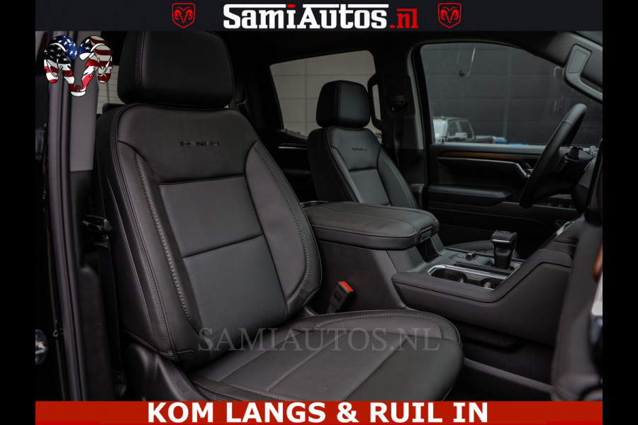 GMC Sierra DENALI 6.2 V8 426PK Full Option | De Meest Luxe Pick-Up in zijn Klasse | Comfortabele Dubbele Cabine met Royale 5 Zitplaatsen | BPM vrij | Nu Leverbaar uit Voorraad | Voorraad Nr 1539 | De specialist in Amerikaanse pick‑ups in Nederland en Europa.