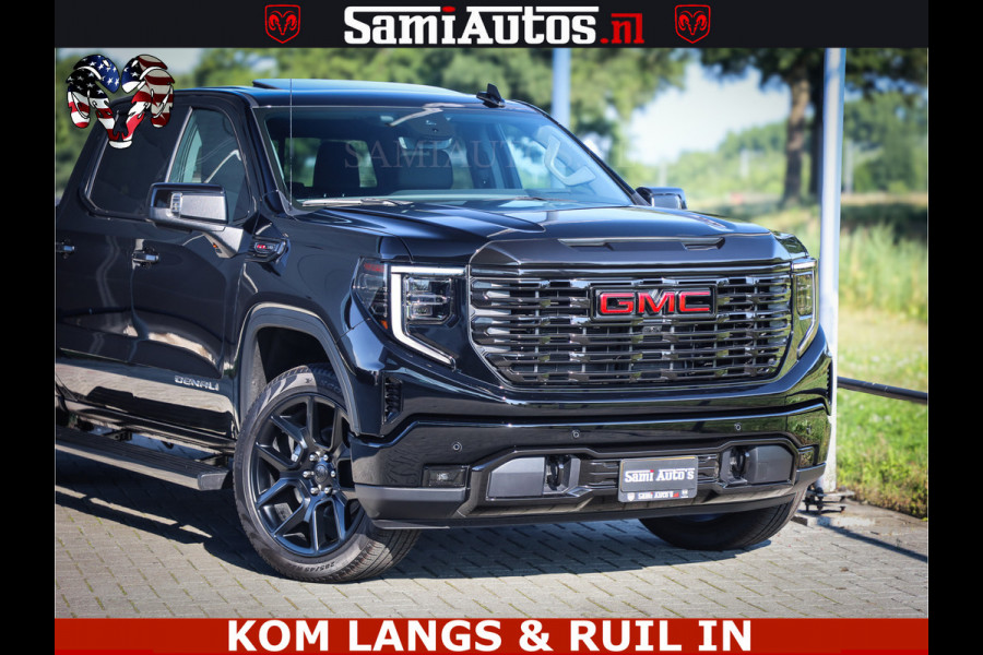 GMC Sierra DENALI 6.2 V8 426PK Full Option | De Meest Luxe Pick-Up in zijn Klasse | Comfortabele Dubbele Cabine met Royale 5 Zitplaatsen | BPM vrij | Nu Leverbaar uit Voorraad | Voorraad Nr 1539 | De specialist in Amerikaanse pick‑ups in Nederland en Europa.