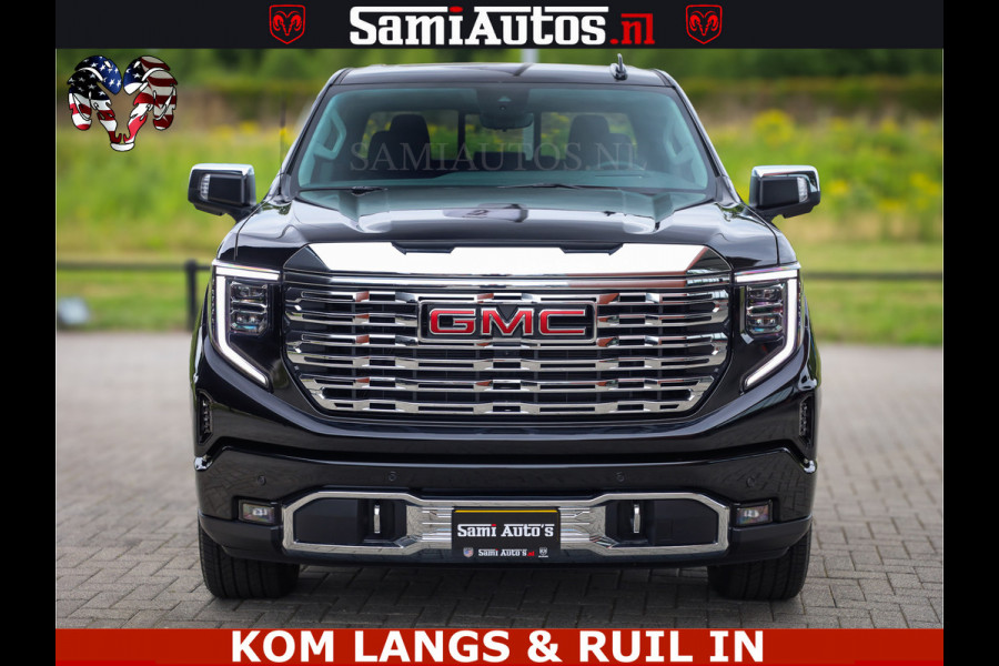 GMC Sierra DENALI | All-In Prijs | 6,2 V8 Full Option | De Meest Luxe Pick-Up in zijn Klasse | Comfortabele Dubbele Cabine met Royale 5 Zitplaatsen | BPM vrij | Nu Leverbaar uit Voorraad | Voorraad Nr 1788