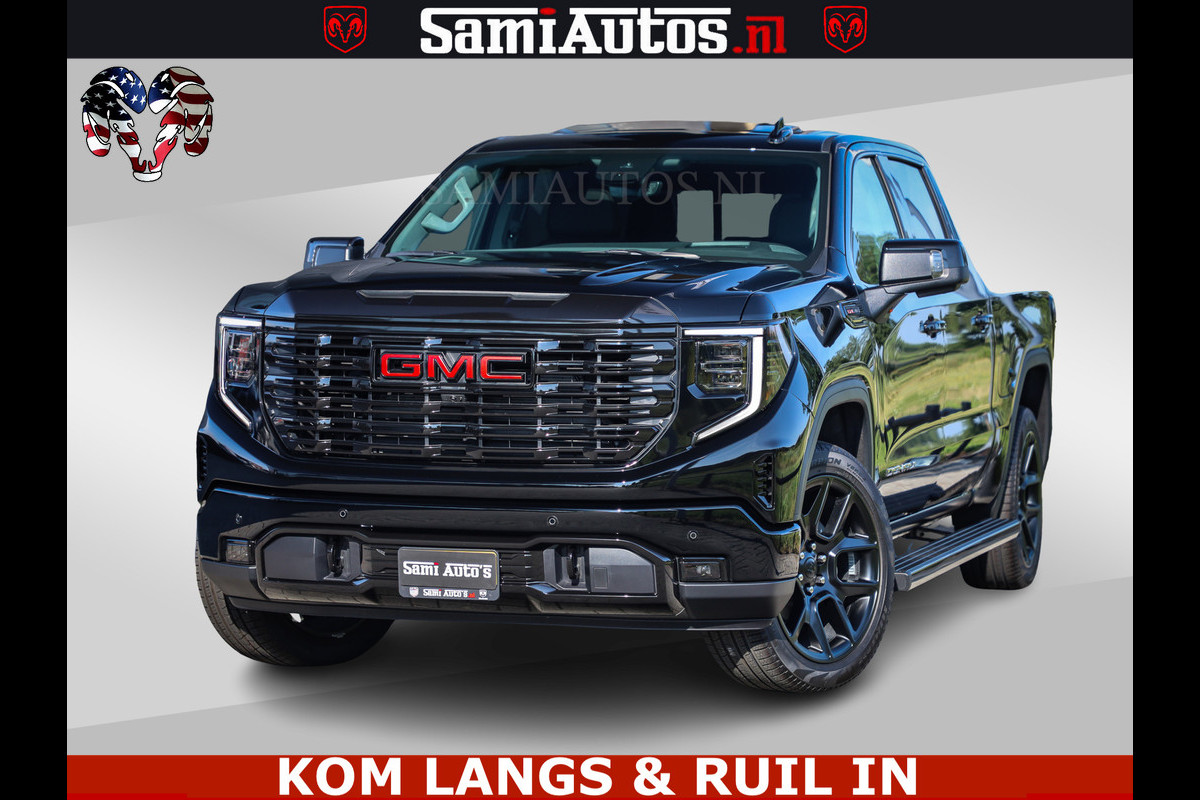 GMC Sierra DENALI 6.2 V8 426PK Full Option | De Meest Luxe Pick-Up in zijn Klasse | Comfortabele Dubbele Cabine met Royale 5 Zitplaatsen | BPM vrij | Nu Leverbaar uit Voorraad | Voorraad Nr 1924 | De specialist in Amerikaanse pick‑ups in Nederland en Europa.