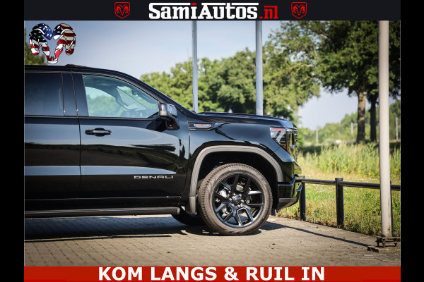GMC Sierra DENALI 6.2 V8 426PK Full Option | De Meest Luxe Pick-Up in zijn Klasse | Comfortabele Dubbele Cabine met Royale 5 Zitplaatsen | BPM vrij | Nu Leverbaar uit Voorraad | Voorraad Nr 2058 | De specialist in Amerikaanse pick‑ups in Nederland en Europa.