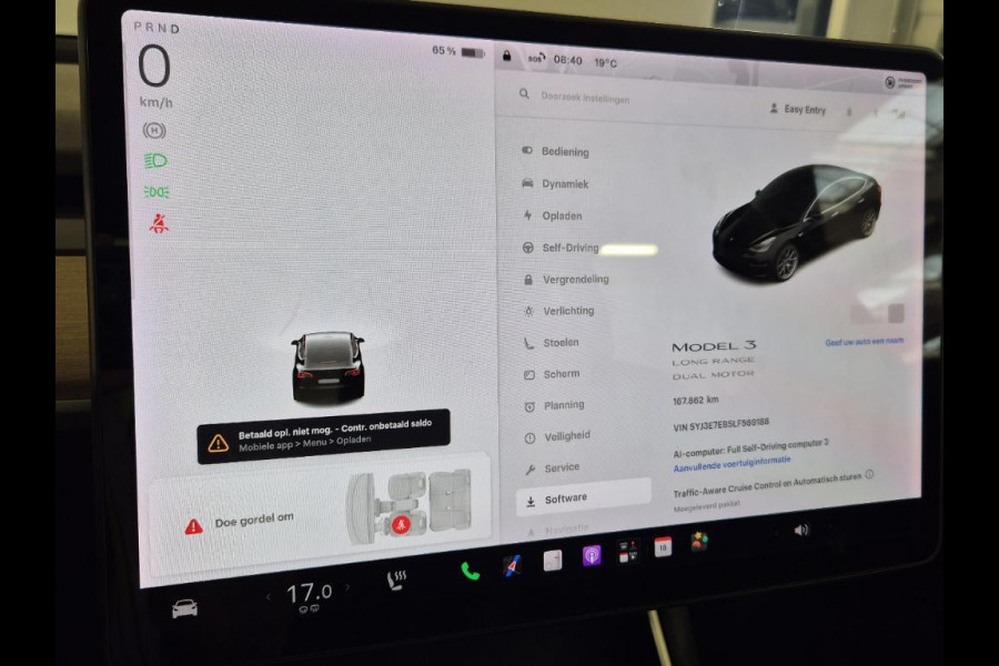 Tesla Model 3 Long Range AWD 75 kWh|SOH87%|Pano|Cam|Stoelverw|