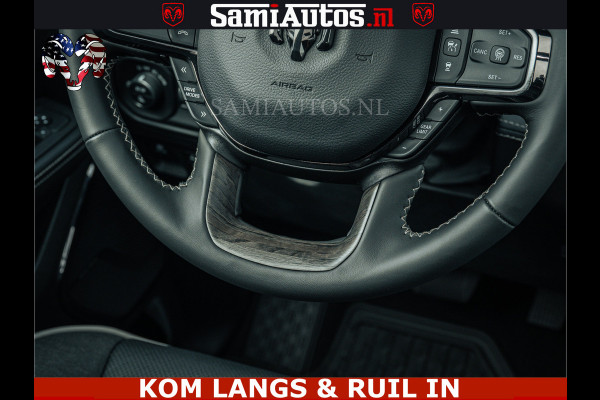 Dodge Ram LIMITED 1500 5.7 V8 HEMI | Massage + Full Option | De Meest Luxe en Volle Pick-Up in zijn Klasse | Comfortabele Dubbele Cabine met Royale 5 Zitplaatsen | Voorraad Nr 100100 | PRIJS INCL BPM | LEVERTIJD Q3 |Voorraad Nr 100200 | De specialist in Amerikaanse pick‑ups in Nederland en Europa.