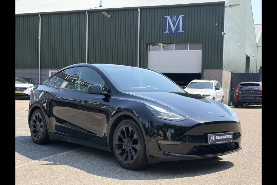 Tesla Model Y Performance AWD 75 kWh VAN: 42.900,- VOOR: 39.877,- UW WKVOORDEEL: 3.023,- | RIJKLAAR GELEVERD | 12 MND BOVAG GARANTIE | TESLA GARANTIE ACCU + AANDRIJFLIJN T/M 03-2031/ 240.000KM|