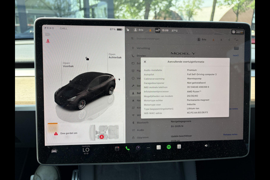 Tesla Model Y Performance AWD 75 kWh VAN: 42.900,- VOOR: 39.877,- UW WKVOORDEEL: 3.023,- | RIJKLAAR GELEVERD | 12 MND BOVAG GARANTIE | TESLA GARANTIE ACCU + AANDRIJFLIJN T/M 03-2031/ 240.000KM|