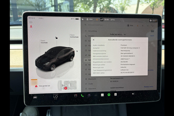 Tesla Model Y Performance AWD 75 kWh VAN: 42.900,- VOOR: 39.877,- UW WKVOORDEEL: 3.023,- | RIJKLAAR GELEVERD | 12 MND BOVAG GARANTIE | TESLA GARANTIE ACCU + AANDRIJFLIJN T/M 03-2031/ 240.000KM|