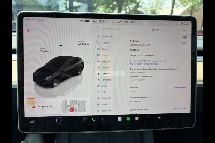 Tesla Model Y Performance AWD 75 kWh VAN: 42.900,- VOOR: 39.877,- UW WKVOORDEEL: 3.023,- | RIJKLAAR GELEVERD | 12 MND BOVAG GARANTIE | TESLA GARANTIE ACCU + AANDRIJFLIJN T/M 03-2031/ 240.000KM|