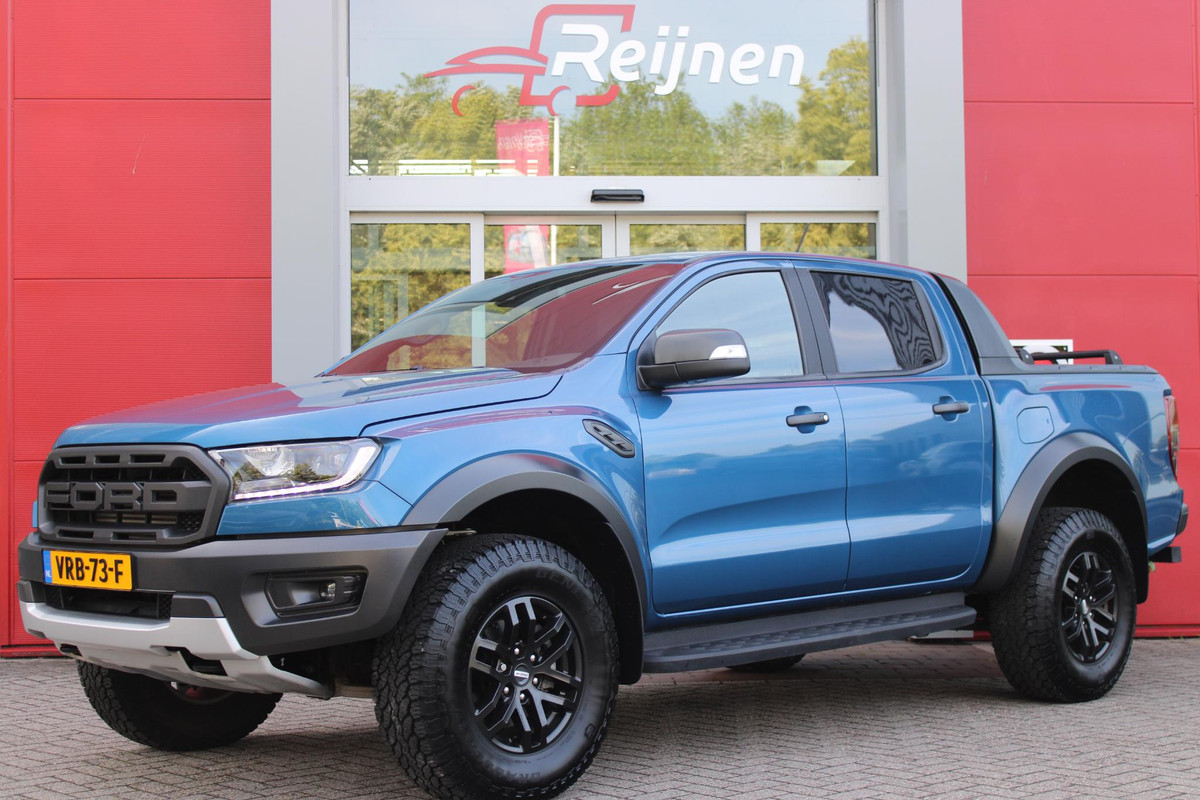 Ford Ranger 2.0 EcoBlue 214PK AUTOMAAT RAPTOR | 2500KG TREKGEWICHT | TREKHAAK | 17" "DYNO GREY" LICHTMETALEN VELGEN | 8-WEG ELEKTRISCH VERSTELBARE VOORSTOELEN | ALL TERRAIN BANDEN | FORD PERFORMANCE OPHANGING | ZWARTE SPIEGELKAPPEN | ZWARTE SIDE STEPS MET RAPTOR LOGO | SPECIAAL PERFORMANCE CHASSIS | ZWARTE FORD RAPTOR GRILLE | UNIEK RAPTOR LEDEREN STUURWIEL | SYNC3 MET DAB+ RADIO | SPECIALE RAPTOR TUSSENWAND | 3.73 OVERBRENGING | ZONDER START/STOP | PARKEERSENSOREN ACHTER | ACTIVE NOISE CANCELLING | 620KG LAADVERMOGEN | APPLE CARPLAY/ANDROID AUTO | NAVIGATIE | STOEL/VOORRUIT VERWA