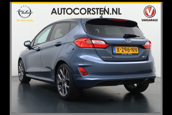 Ford Fiesta 1.0T 124PK Hybrid ST-Line Stoel+Stuur+Voorruitverwarming Apple Carplay/Android Auto Navi* Ecc Cruise Control Pdc Keyless DAB+ Bluetooth Lmv Lane Assist Isofix Regensensor 1e Eigenaar Origineel Nederlandse Auto