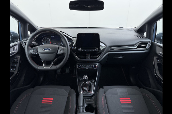 Ford Fiesta 1.0T 124PK Hybrid ST-Line Stoel+Stuur+Voorruitverwarming Apple Carplay/Android Auto Navi* Ecc Cruise Control Pdc Keyless DAB+ Bluetooth Lmv Lane Assist Isofix Regensensor 1e Eigenaar Origineel Nederlandse Auto
