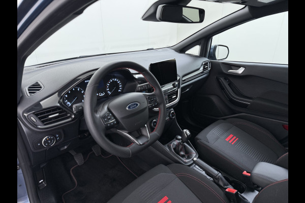 Ford Fiesta 1.0T 124PK Hybrid ST-Line Stoel+Stuur+Voorruitverwarming Apple Carplay/Android Auto Navi* Ecc Cruise Control Pdc Keyless DAB+ Bluetooth Lmv Lane Assist Isofix Regensensor 1e Eigenaar Origineel Nederlandse Auto