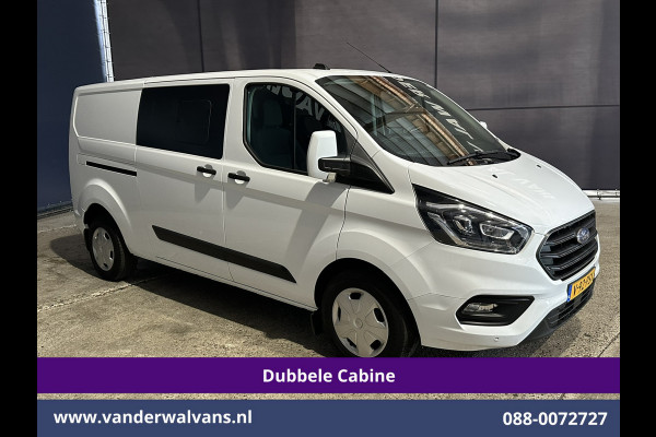 Ford Transit Custom 2.0 TDCI 170pk L2H1 Dubbele Cabine Euro6 Airco | 5-zits | Camera | Xenon | Navigatie | Cruisecontrol Android Auto, Parkeersensoren, Stoelverwarming, Verwarmde Voorruit, 2800kg trekvermogen