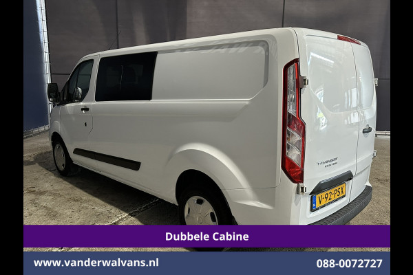 Ford Transit Custom 2.0 TDCI 170pk L2H1 Dubbele Cabine Euro6 Airco | 5-zits | Camera | Xenon | Navigatie | Cruisecontrol Android Auto, Parkeersensoren, Stoelverwarming, Verwarmde Voorruit, 2800kg trekvermogen