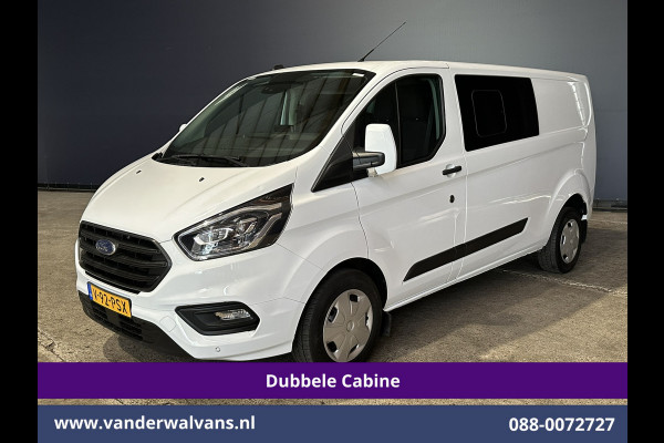 Ford Transit Custom 2.0 TDCI 170pk L2H1 Dubbele Cabine Euro6 Airco | 5-zits | Camera | Xenon | Navigatie | Cruisecontrol Android Auto, Parkeersensoren, Stoelverwarming, Verwarmde Voorruit, 2800kg trekvermogen