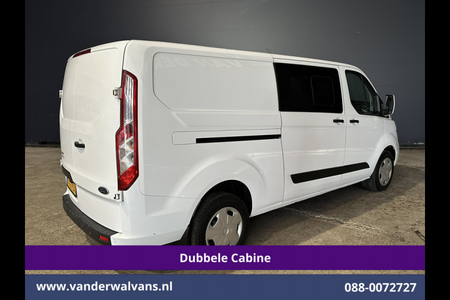 Ford Transit Custom 2.0 TDCI 170pk L2H1 Dubbele Cabine Euro6 Airco | 5-zits | Camera | Xenon | Navigatie | Cruisecontrol Android Auto, Parkeersensoren, Stoelverwarming, Verwarmde Voorruit, 2800kg trekvermogen