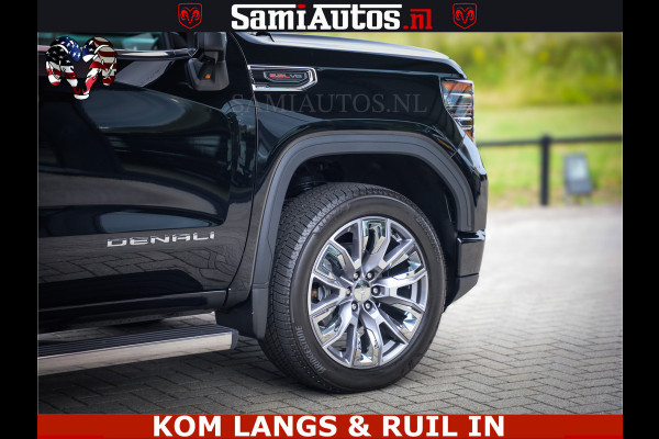GMC Sierra DENALI | All-In Prijs | 6,2 V8 Full Option | De Meest Luxe Pick-Up in zijn Klasse | Comfortabele Dubbele Cabine met Royale 5 Zitplaatsen | BPM vrij | Nu Leverbaar uit Voorraad | Voorraad Nr 2232 | De specialist in Amerikaanse pick‑ups in Nederland en Europa.