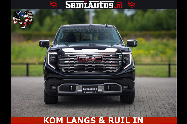 GMC Sierra DENALI | All-In Prijs | 6,2 V8 Full Option | De Meest Luxe Pick-Up in zijn Klasse | Comfortabele Dubbele Cabine met Royale 5 Zitplaatsen | BPM vrij | Nu Leverbaar uit Voorraad | Voorraad Nr 2232 | De specialist in Amerikaanse pick‑ups in Nederland en Europa.