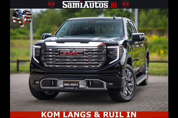 GMC Sierra DENALI | All-In Prijs | 6,2 V8 Full Option | De Meest Luxe Pick-Up in zijn Klasse | Comfortabele Dubbele Cabine met Royale 5 Zitplaatsen | BPM vrij | Nu Leverbaar uit Voorraad | Voorraad Nr 2232 | De specialist in Amerikaanse pick‑ups in Nederland en Europa.