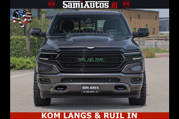 Dodge Ram 1500 LIMITED 5.7 V8 | GRANITE KLEUR | BRONS 4PLAY WIELEN | HUD | MEGA DIK | LUCHTVERING | VOLLE PICK UP | CREW CAB 5 PERSOONS GRIJS KENTEKEN | DUBBELE CABINE | | De specialist in Amerikaanse pick‑ups in Nederland en Europa.