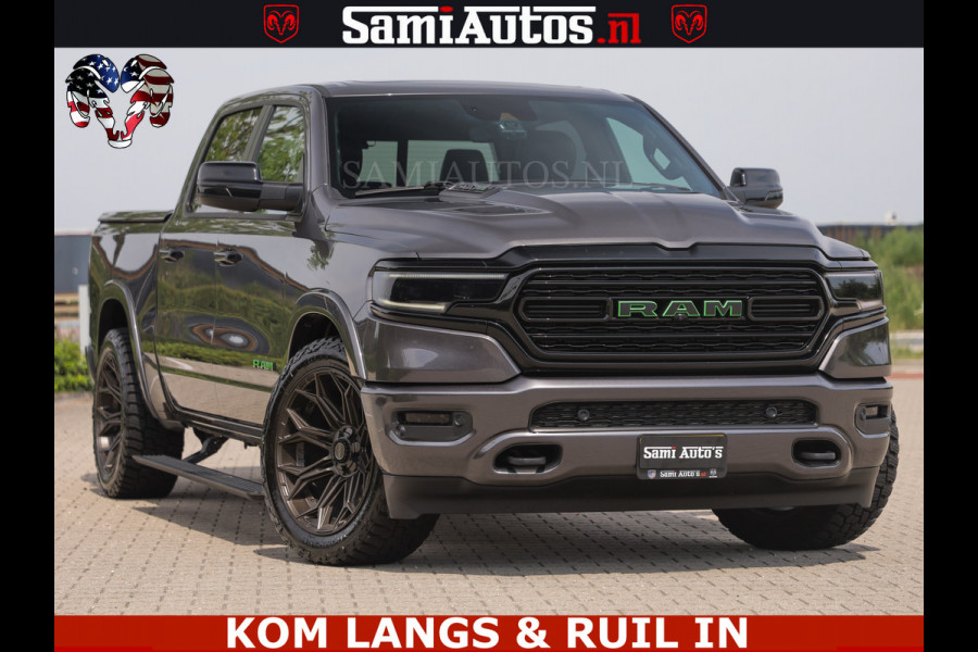 Dodge Ram 1500 LIMITED 5.7 V8 | GRANITE KLEUR | BRONS 4PLAY WIELEN | HUD | MEGA DIK | LUCHTVERING | VOLLE PICK UP | CREW CAB 5 PERSOONS GRIJS KENTEKEN | DUBBELE CABINE | | De specialist in Amerikaanse pick‑ups in Nederland en Europa.