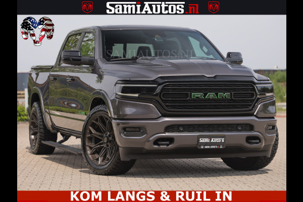 Dodge Ram 1500 LIMITED 5.7 V8 | GRANITE KLEUR | BRONS 4PLAY WIELEN | HUD | MEGA DIK | LUCHTVERING | VOLLE PICK UP | CREW CAB 5 PERSOONS GRIJS KENTEKEN | DUBBELE CABINE | | De specialist in Amerikaanse pick‑ups in Nederland en Europa.
