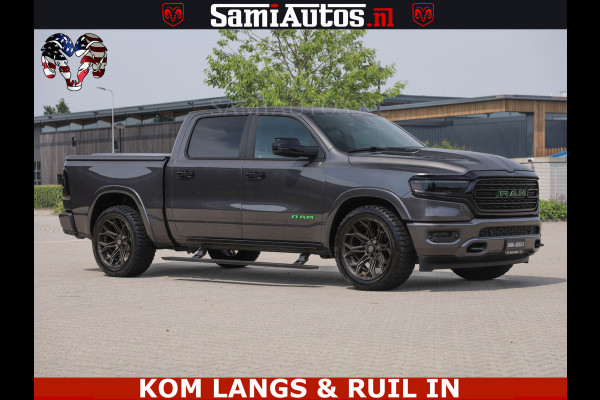 Dodge Ram 1500 LIMITED 5.7 V8 | GRANITE KLEUR | BRONS 4PLAY WIELEN | HUD | MEGA DIK | LUCHTVERING | VOLLE PICK UP | CREW CAB 5 PERSOONS GRIJS KENTEKEN | DUBBELE CABINE | | De specialist in Amerikaanse pick‑ups in Nederland en Europa.