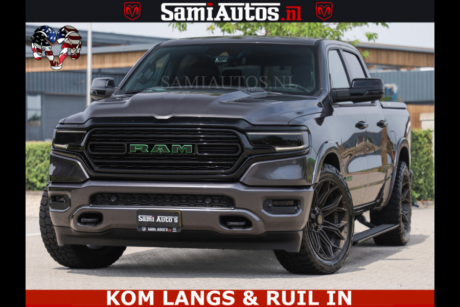 Dodge Ram 1500 LIMITED 5.7 V8 | GRANITE KLEUR | BRONS 4PLAY WIELEN | HUD | MEGA DIK | LUCHTVERING | VOLLE PICK UP | CREW CAB 5 PERSOONS GRIJS KENTEKEN | DUBBELE CABINE | | De specialist in Amerikaanse pick‑ups in Nederland en Europa.