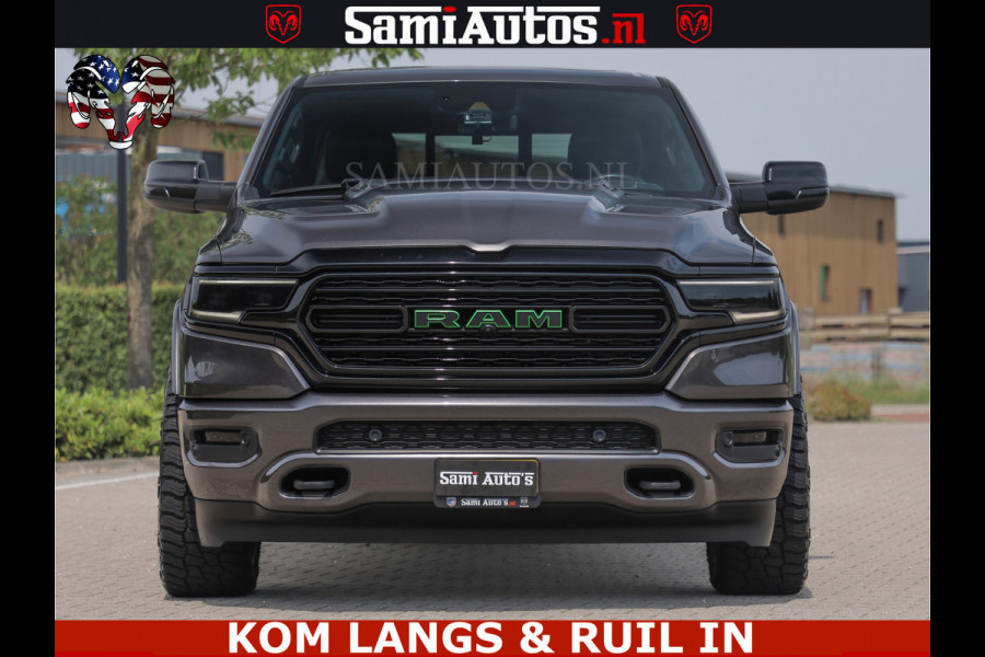 Dodge Ram 1500 LIMITED 5.7 V8 | GRANITE KLEUR | BRONS 4PLAY WIELEN | HUD | MEGA DIK | LUCHTVERING | VOLLE PICK UP | CREW CAB 5 PERSOONS GRIJS KENTEKEN | DUBBELE CABINE | | De specialist in Amerikaanse pick‑ups in Nederland en Europa.