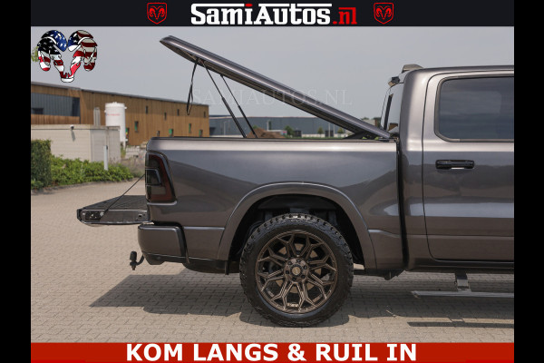 Dodge Ram 1500 LIMITED 5.7 V8 | GRANITE KLEUR | BRONS 4PLAY WIELEN | HUD | MEGA DIK | LUCHTVERING | VOLLE PICK UP | CREW CAB 5 PERSOONS GRIJS KENTEKEN | DUBBELE CABINE | | De specialist in Amerikaanse pick‑ups in Nederland en Europa.