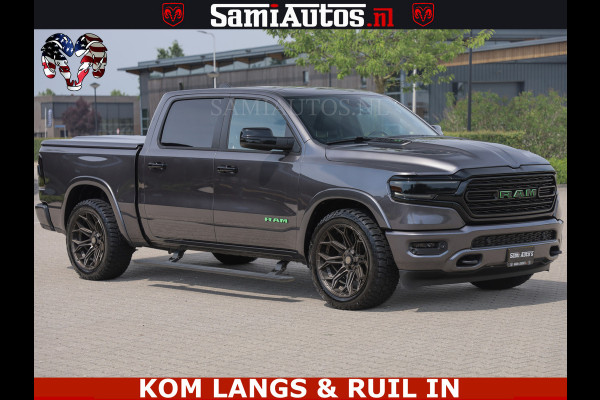 Dodge Ram 1500 LIMITED 5.7 V8 | GRANITE KLEUR | BRONS 4PLAY WIELEN | HUD | MEGA DIK | LUCHTVERING | VOLLE PICK UP | CREW CAB 5 PERSOONS GRIJS KENTEKEN | DUBBELE CABINE | | De specialist in Amerikaanse pick‑ups in Nederland en Europa.