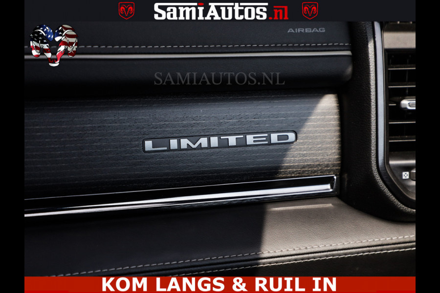Dodge Ram 1500 LIMITED 5.7 V8 | GRANITE KLEUR | BRONS 4PLAY WIELEN | HUD | MEGA DIK | LUCHTVERING | VOLLE PICK UP | CREW CAB 5 PERSOONS GRIJS KENTEKEN | DUBBELE CABINE | | De specialist in Amerikaanse pick‑ups in Nederland en Europa.