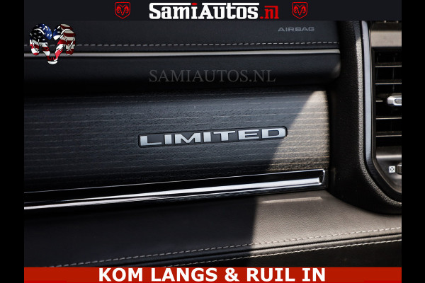 Dodge Ram 1500 LIMITED 5.7 V8 | GRANITE KLEUR | BRONS 4PLAY WIELEN | HUD | MEGA DIK | LUCHTVERING | VOLLE PICK UP | CREW CAB 5 PERSOONS GRIJS KENTEKEN | DUBBELE CABINE | | De specialist in Amerikaanse pick‑ups in Nederland en Europa.