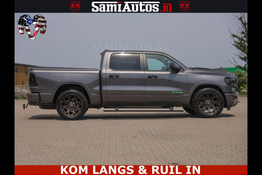 Dodge Ram 1500 LIMITED 5.7 V8 | GRANITE KLEUR | BRONS 4PLAY WIELEN | HUD | MEGA DIK | LUCHTVERING | VOLLE PICK UP | CREW CAB 5 PERSOONS GRIJS KENTEKEN | DUBBELE CABINE | | De specialist in Amerikaanse pick‑ups in Nederland en Europa.