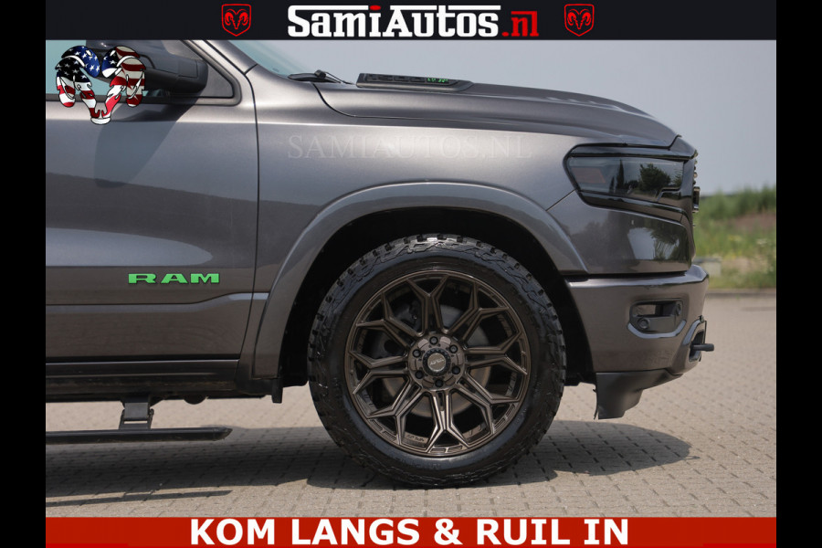 Dodge Ram 1500 LIMITED 5.7 V8 | GRANITE KLEUR | BRONS 4PLAY WIELEN | HUD | MEGA DIK | LUCHTVERING | VOLLE PICK UP | CREW CAB 5 PERSOONS GRIJS KENTEKEN | DUBBELE CABINE | | De specialist in Amerikaanse pick‑ups in Nederland en Europa.