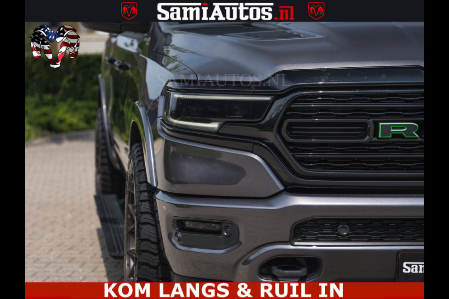 Dodge Ram 1500 LIMITED 5.7 V8 | GRANITE KLEUR | BRONS 4PLAY WIELEN | HUD | MEGA DIK | LUCHTVERING | VOLLE PICK UP | CREW CAB 5 PERSOONS GRIJS KENTEKEN | DUBBELE CABINE | | De specialist in Amerikaanse pick‑ups in Nederland en Europa.