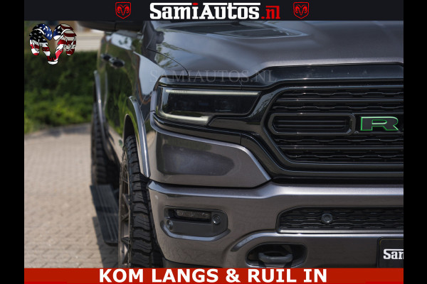Dodge Ram 1500 LIMITED 5.7 V8 | GRANITE KLEUR | BRONS 4PLAY WIELEN | HUD | MEGA DIK | LUCHTVERING | VOLLE PICK UP | CREW CAB 5 PERSOONS GRIJS KENTEKEN | DUBBELE CABINE | | De specialist in Amerikaanse pick‑ups in Nederland en Europa.