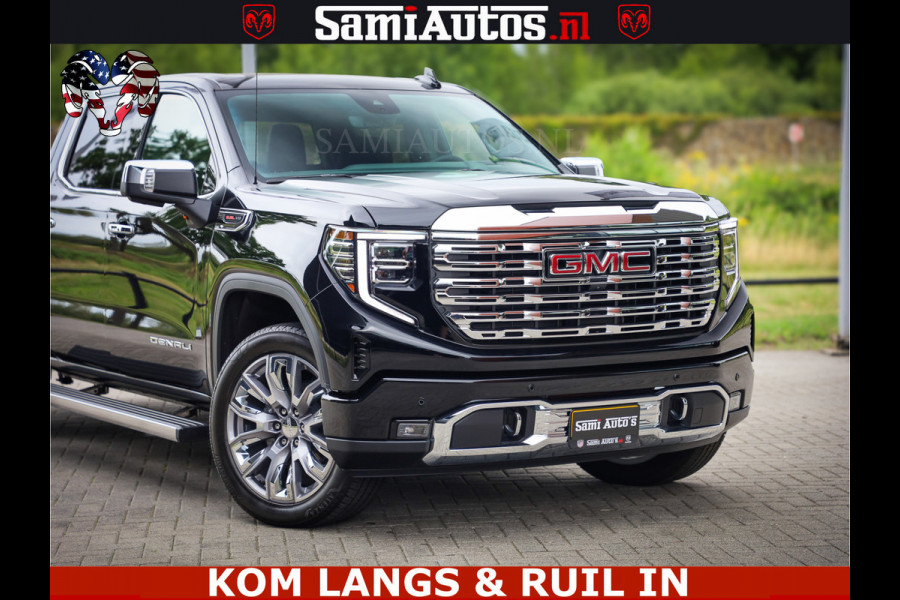 GMC Sierra DENALI | All-In Prijs | 6,2 V8 Full Option | De Meest Luxe Pick-Up in zijn Klasse | Comfortabele Dubbele Cabine met Royale 5 Zitplaatsen | BPM vrij | Nu Leverbaar uit Voorraad | Voorraad Nr 1788