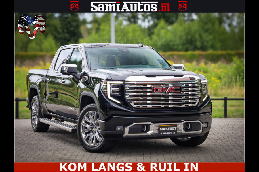 GMC Sierra DENALI | All-In Prijs | 6,2 V8 Full Option | De Meest Luxe Pick-Up in zijn Klasse | Comfortabele Dubbele Cabine met Royale 5 Zitplaatsen | BPM vrij | Nu Leverbaar uit Voorraad | Voorraad Nr 1788