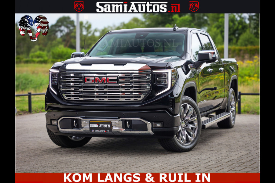 GMC Sierra DENALI | All-In Prijs | 6,2 V8 Full Option | De Meest Luxe Pick-Up in zijn Klasse | Comfortabele Dubbele Cabine met Royale 5 Zitplaatsen | BPM vrij | Nu Leverbaar uit Voorraad | Voorraad Nr 1788