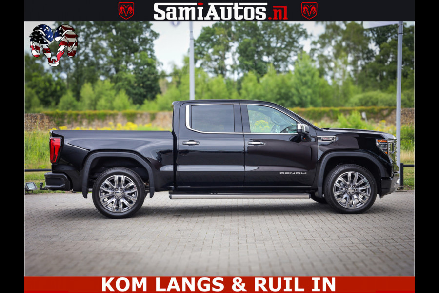 GMC Sierra DENALI | All-In Prijs | 6,2 V8 Full Option | De Meest Luxe Pick-Up in zijn Klasse | Comfortabele Dubbele Cabine met Royale 5 Zitplaatsen | BPM vrij | Nu Leverbaar uit Voorraad | Voorraad Nr 1788